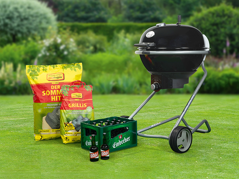 Grill - Set + 20 Flaschen Einbecker Null Bock Bier